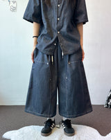 Coin Denim Stitch Detail Shirt 2color