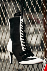 Boxing ベルクロレースアップヒール(Black)