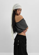 [MADE] シアティレイヤードオフショルダーショートスリーブTシャツ