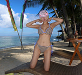 Honeymoon Stripe Color-Blocked Bikini