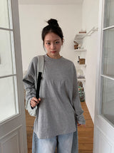[unisex] ナピュスリットオーバープレーンロングスリーブT