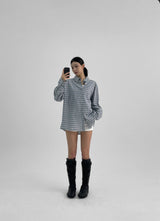 [MADE] Muto Oversized-Fit Checkered Shirt