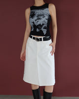 Ghost printed sleeveless shirt