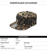Whisper Pillbox Cap (Leopard)
