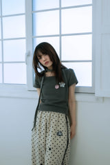 choker badge tee(gray)