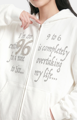 Harper Number Hoodie Zip-up