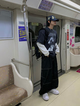 イシューズレイヤードオーバーロングスリーブTシャツ3C