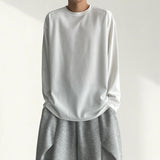 オーク ワッフル ショルダー カット ロングスリーブ Tシャツ