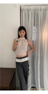 ハイストライプワイドスラックス