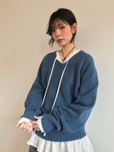 PREP Vネックニット（8color)