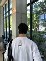 ルックローガンズスピマプレミアムコットンカットリベッドロングスリーブTシャツ