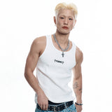 Cross Logo Sleeveless - WHITE