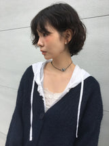 シャープリー レース スリーブレス (6color)