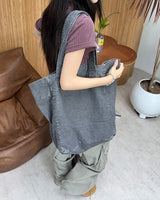 Tail Washed Big Shoulder Bag