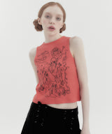 ドリームガールノースリーブTシャツ Orange
