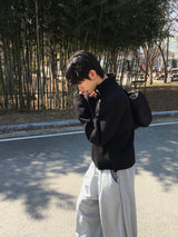 08 ベーシックピンタックワイドスウェットパンツ 4C