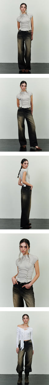 JADEN DENIM PANTS brown
