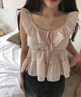 fitz frill & cancan sleeveless bl
