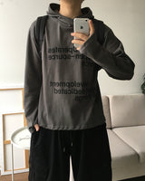 オープンレタリングフードロングスリーブ
