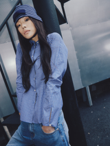 Curvy Line Shirt Blue