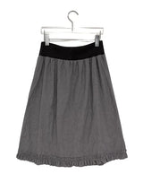 Bibelte Jacquard Frill Banding Midi Skirt