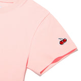 SIGNATURE BIG CHERRY CROP T-SHIRT - LIGHT PINK