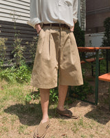 フォーマルヘリンボーンバミューダデニムパンツ