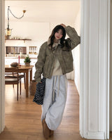 Dion brushed wide jogger pants