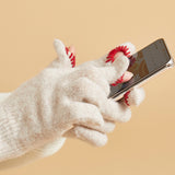 two hole touch finger touch gloves