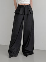 Ella Button Flare Skirt Pants