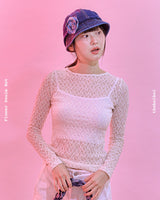 Flower Denim Hat