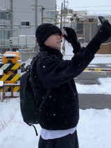 ベーシックアンゴラビーニー