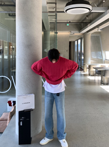 Glife Semi Overfit Round Knit