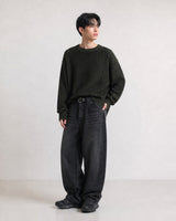 (UNISEX) Two-Tone Round Knit