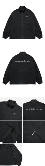 24FW  BASIC LOGO NYLON SET UP JACKET BLACK 