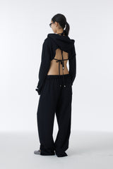 CUBIC SWEAT BIKINI TOP (BLACK)