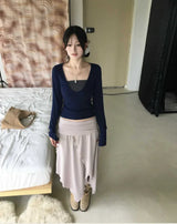 there basic knit bra top