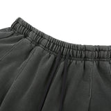 ビンテージピグメントウォッシングスーパーワイドバミューダパンツ ダークグレー