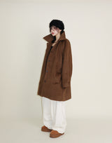 バルマカンシングルアルパカハーフコート (Wool Coat/Winter Coat)