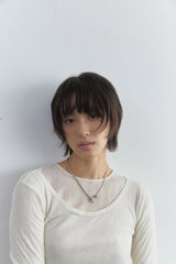 Flat round necklace