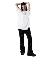 NO.122 バーコード Tシャツ ホワイト