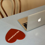 heart mouse pad