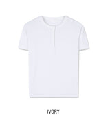モンテス クロップ ヘンリーネック ショートスリーブ Tシャツ