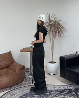 Erica Hood Button Short Sleeve