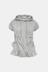 Candy Ruffle Hood Tee