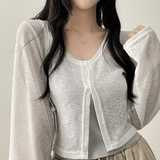 Lottie span two-button cardigan