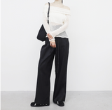 nein high-waist belt pants (belt set)