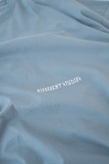 Hierarchy Studios - Runic Wide Logo Oversized T-Shirt Dusty Blue