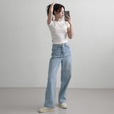 WIDE DENIM PANTS [LIGHT BLUE]