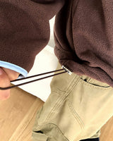 Fonan Two-Tone Diagonal Half-Zip Fleece Hoodie